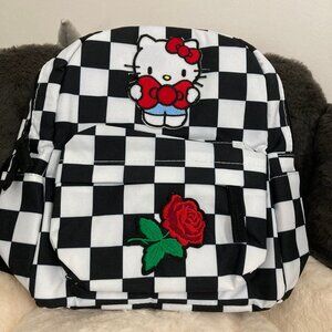 Hello Kitty Checkerboard Mini Backpack with Rose